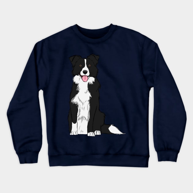 Border Collie Crewneck Sweatshirt by rmcbuckeye